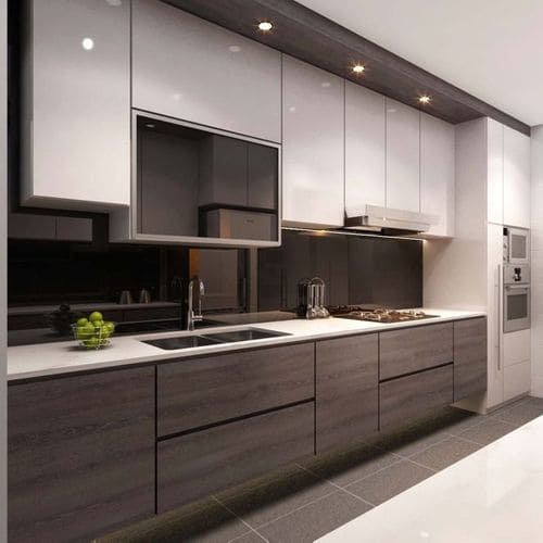 Compact Straight Kitchen Design Udaipur